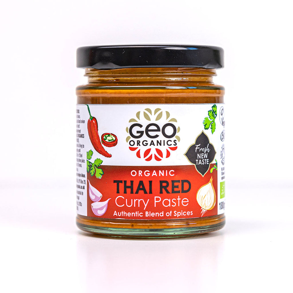 Geo Organics Thai Red Curry Paste 180G – Valley Organics Worker's Co-op