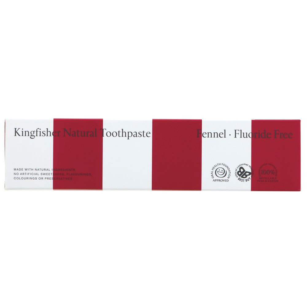 Kingfisher Fluoride-free Fennel Toothpaste 100ml – Valley Organics ...
