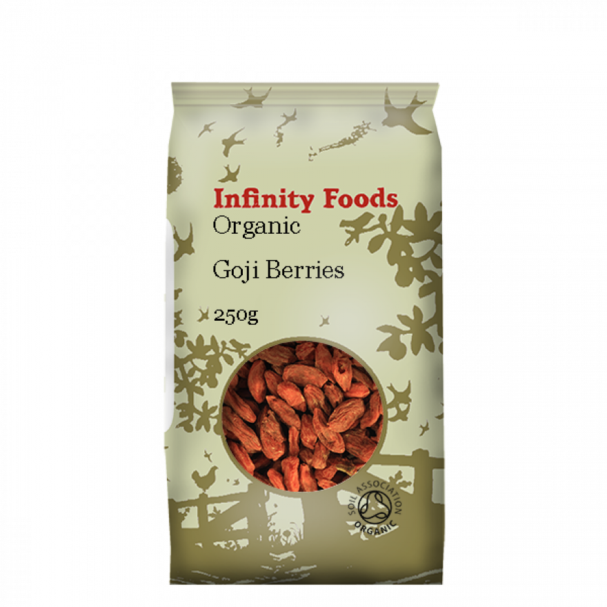 Infinity Organic Goji Berries 250g – Valley Organics Worker's Co-op